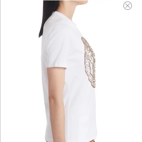 Women’s Versace studded logo shirt RARE - Picture 3 of 13